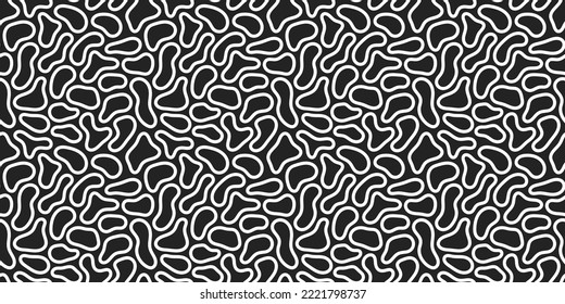 Abstract fluid liquid shape seamless pattern. Flow shapes background.