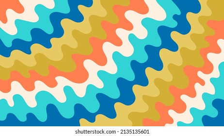 Abstract fluid liquid wavy retro vintage multipurpose background