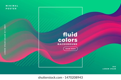 abstract fluid loop banner design