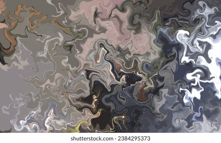 Abstract fluid marble painting background template copy space. Liquid contemporary art backdrop. Surreal poster or banner design for event, presentation, or festival graphic element.