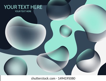 Abstract fluid and modern elements. Dynamic color shapes and lines. Trendy template for cover design for brochures, web banners, flyers or posters. Vector illustration
