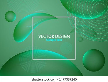 Abstract fluid and modern elements. Dynamic color gallographic shapes and lines. Trendy template for cover design for brochures, web banners, flyers or posters. Vector illustration