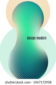 Abstract fluid and modern elements. Dynamic color shapes and lines. Liquid blurred colorful gradient organic shapes. Isolate on white background. Vector illustration