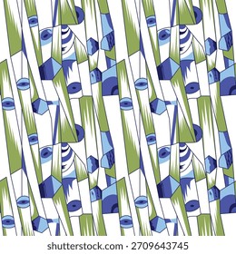 abstract fluid ornament vegetative background vector stock