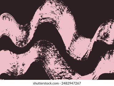 Abstract fluid paint texture background. Painting brush strokes backdrop template. Creative hand drawn brushes graphic element.