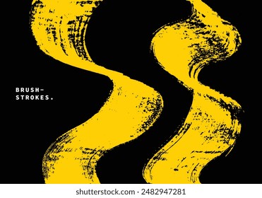 Abstract fluid paint texture background. Painting brush strokes backdrop template. Creative hand drawn brushes graphic element.