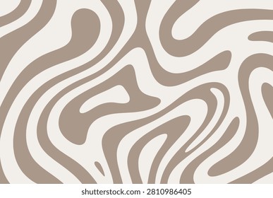 Abstract fluid pattern featuring swirly organic lines in shades of tan and cream resembling a liquid marble or wood grain texture.