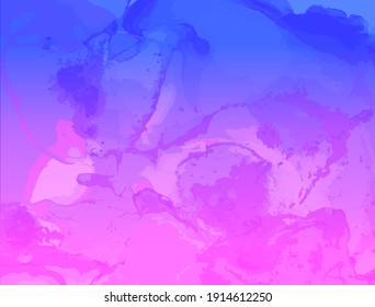 Abstract Fluid. Pink Blue Vector Motion. Modern Flow Pattern. Alcohol Inks Paint Texture. Futuristic Abstract Fluid. Gradient Liquid Wallpaper. Minimal Dynamic Marble. Graphic Abstract Fluid.