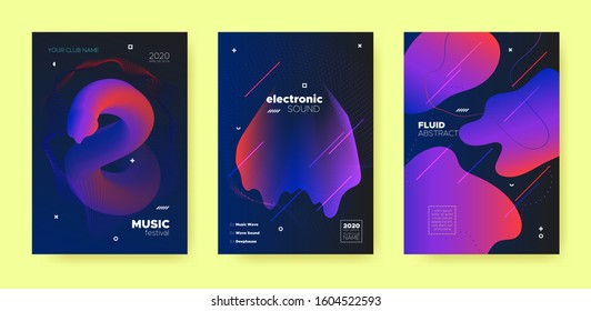 Abstract Fluid Poster. Music Party. Techno Dj Sound. Electronic Dance Festival. Purple Abstract Fluid Design. Blue Music Flyer. House Dj Sound. Electronic Dance Event. Red Abstract Fluid Concept.
