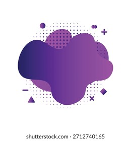 Forma de Gradiente de Roxo com Meio-Tom