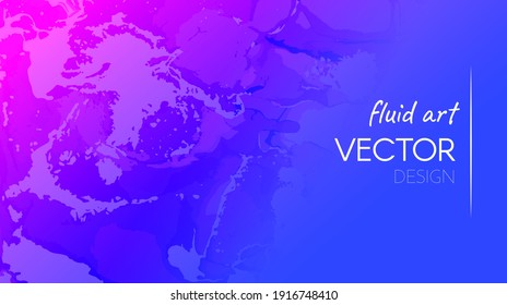 Abstract Fluid. Purple Pink Dynamic Motion. Minimal Flow Layout. Alcohol Inks Paint Template. Modern Abstract Fluid. Graphic Liquid Wallpaper. Creative Gradient Marble. Vector Abstract Fluid.