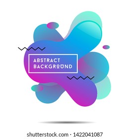 abstract fluid shape and background illustration