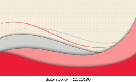 Abstract fluid shape bright color with geometric elements on white background.  Vector graphic illustration.