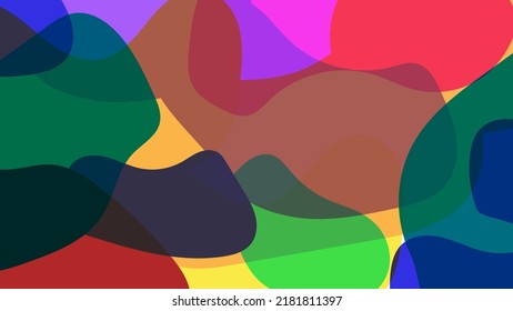 Resumen de la forma del fluido colorido sobre el fondo. Ilustración gráfica vectorial.