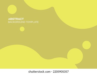 Abstract fluid shape lime color with blank space.