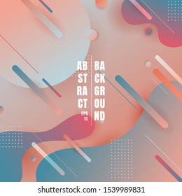 Abstract fluid shape with rounded line diagonal background. Vector illustration