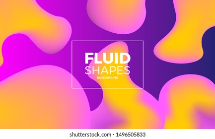 Abstract Fluid Shapes background illustration