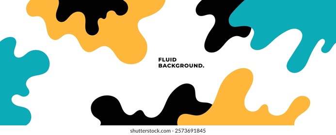 Abstract fluid shapes background. Minimalist fluid forms backdrop. Modern cover or banner template. For advertisement, branding, social media, or presentation.