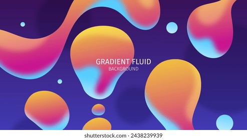 Abstract fluid shapes background vector design in eps 10