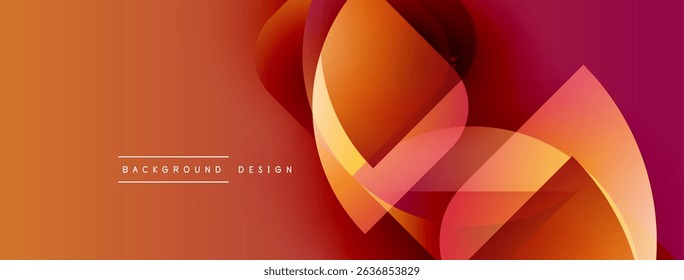 Abstract fluid shapes blend, creating vibrant orange, red gradient. Modern design element for backgrounds, presentations. Smooth curves suggest movement.