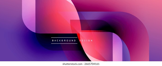 Abstract fluid shapes blend, creating vibrant pinks, purples. Modern design suggests dynamic movement, smooth gradients. Background text reads background design.