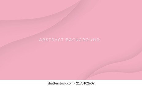 Abstract fluid shapes composition. Modern pink wave background with liquid, organic shapes. Effect paper cut.