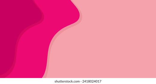 Abstract fluid shapes composition. Modern pink wave background.Effect paper cut.