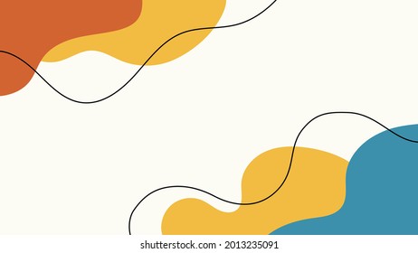 Abstract fluid shapes contemporary background