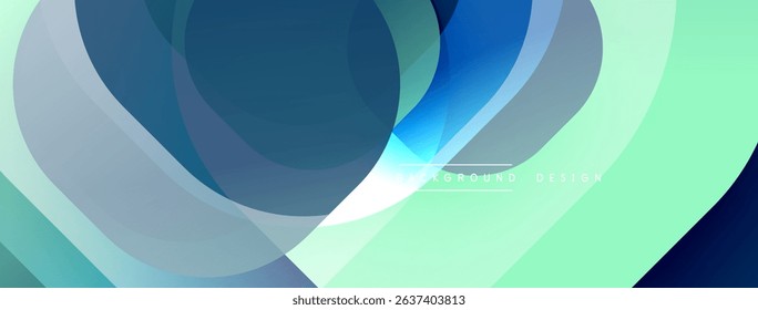 Abstract fluid shapes, cool colors blend. Modern design, smooth gradients create dynamic visual effect. Minimalist composition.