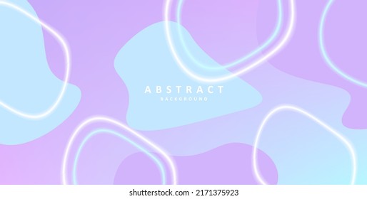 Resumen de formas fluidas que crean fondo pastel, círculos distorsionados. Ilustración del vector