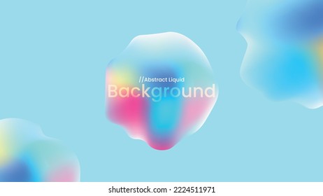 formas de fluido abstracto con efecto de estilo gradiente de gasmorfismo