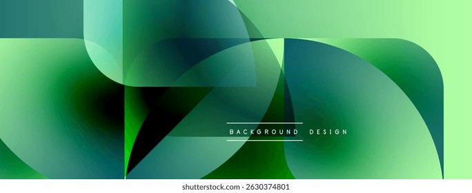 Abstract fluid shapes, green hues dominate. Modern design, smooth gradients create dynamic composition. Minimalist aesthetic, background texture visible.