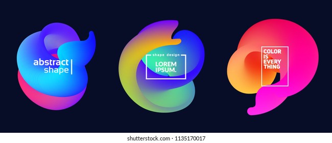 Abstract fluid shapes isolated on white. Eps10 vector. Abstract fluid shapes isolated on white. Eps10 vector.