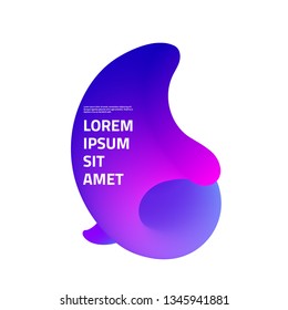 Abstract fluid shapes isolated on white. Vector illustration.