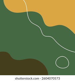 Abstract Fluid Shapes with Lines and Circle Vector Art
