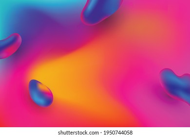 abstract Fluid shapes liquid gradient backgrounds