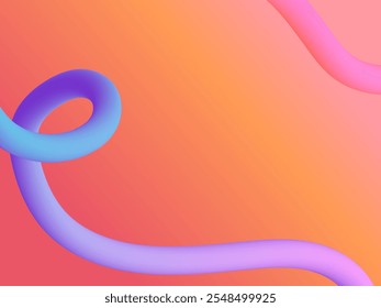 Abstract fluid shapes morph and flow in a vibrant 3D gradient.