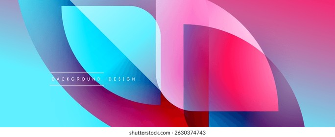 Las Formas Abstractas de fluidos se superponen, creando Gradientes de colores vibrantes. Los Elementos de diseño modernos sugieren energía, movimiento e innovación. Fondo presenta texto.