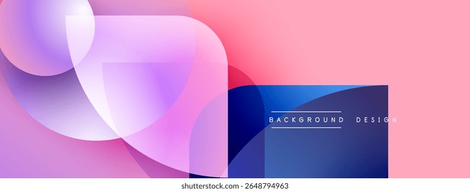 Abstract fluid shapes overlap, creating vibrant pink, purple hues. Modern design element for backgrounds, presentations.