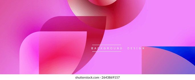 Abstract fluid shapes, pinks, blues blend. Modern design, gradient effect creates dynamic visual texture. Background element.