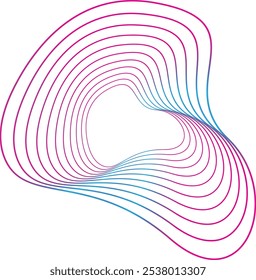 Abstract fluid shapes use unique and cool distortion patterns with gradient color combinations, suitable for decorating templates, backgrounds and so on