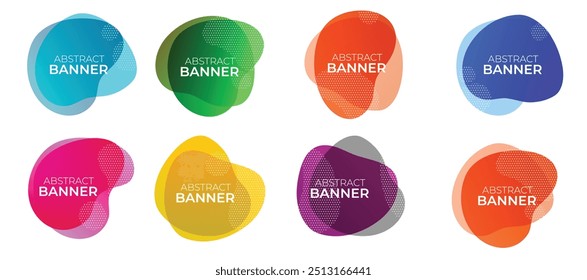 Abstract fluid shapes Vector illustration