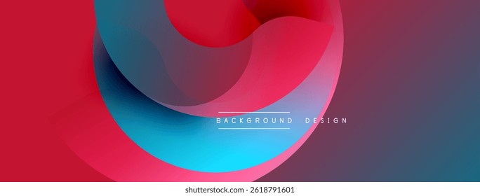 Abstract fluid shapes, vibrant colors blend. Modern design, smooth gradients create dynamic composition. Background suggests innovation, energy.