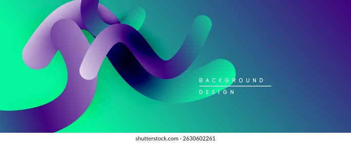 Abstract fluid shapes, vibrant colors blend. Modern design, smooth gradients create dynamic composition. Background element for projects.