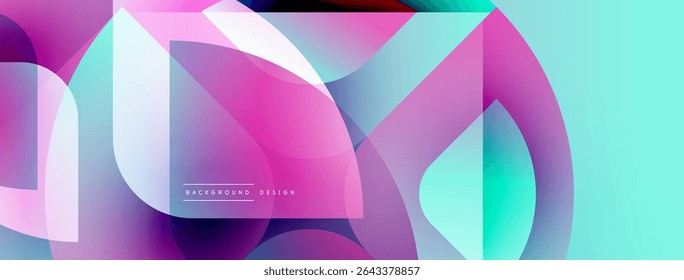 Abstract fluid shapes, vibrant colors blend. Modern design, turquoise, pink, purple hues create dynamic composition. Smooth gradients, elegant backdrop.