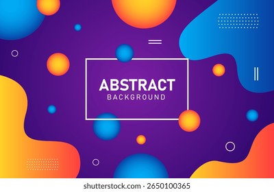 Abstract fluid shapes with vibrant colors and a gradient Realistic colorful liquid effect