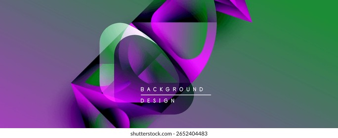 Abstract fluid shapes, vibrant colors blend. Modern design, gradients create dynamic composition. Background features text elements.