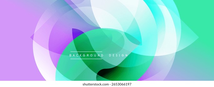Abstract fluid shapes, vibrant colors blend. Modern design, smooth gradients create dynamic visual effect. Light, airy composition.