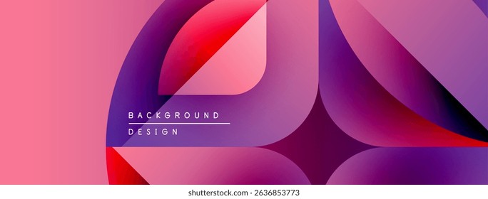 Abstract fluid shapes, vibrant gradients. Pink, purple, red hues blend seamlessly. Modern design element for backgrounds.