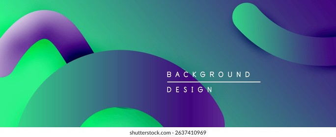 Abstract fluid shapes, vibrant gradients. Modern design, teal, purple, green hues create dynamic background. Minimalist aesthetic.